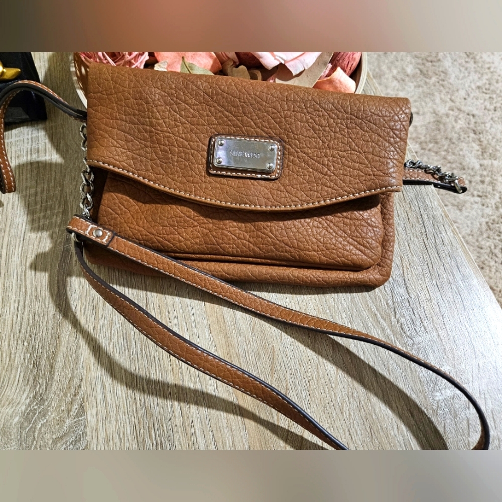 Nine West adjustable strap purse, Tan color